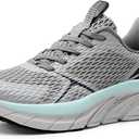 Women's Walking Shoes Comfortable ActiveEase Running Tennis Athletic Gym Workout Cross Training Sneakers (7.5, Grey)