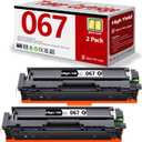 067 067H Black Toner Cartridge Set 2 Pack CRG-067 Compatible Replacement for Canon 067 canon067 Toner Works with Color ImageClass MF656Cdw LBP632Cdw MF654Cdw MF653Cdw LBP633Cdw MF650C LBP630C Printer