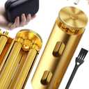 Vintage Za Roller, Za Wheel Roller, 2025 New Pure Copper Roller Machine, Solid Brass Roller, Use with 70 mm Papers, Elegant and Luxurious Roller for Men and Women