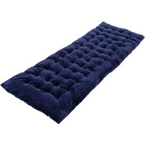REDCAMP Extra Thick Folding Sleeping Cot Pads, Comfortable Soft Velvet Cotton Camping Cot Mattress Pad for Hiking, Backpacking, Blue 75"x28"