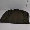 WenVen Men's Winter Casual Cotton Coat Thicken Fleece Lined Military Jacket (3X-Large, Army Green)