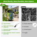 2 Pack Garden Obelisk Trellis for Climbing Plants, 71" Rustproof Metal Tower Plant Support Cages, Rose Trellis for Tomato Potted Flowers Vegetables Vines, Indoor Outdoor Garden Patio