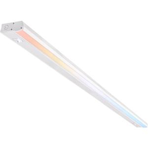 PARMIDA LED Under Cabinet Lighting, Hardwired Installation, 42 Inch, 30W, 5CCT Color Selectable - 2700K/3000K/4000K/5000K/6000K, ETL Listed, 120V, Dimmable, 2300 Lumens, White Finish