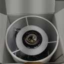 Fenmzee Bedside Table Lamp for Bedroom - 3 Way Dimmable Touch Lamp USB C Charging Ports and AC Outlet, Small Lamp Wood Base Round Flaxen Fabric Shade for Living Room, Desk, LED Bulb Included