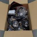 addlon 48FT(2FT Space) LED Outdoor String Lights with 24 Edison Shatterproof Bulbs, Heavy-Duty and Weatherproof Strand, Commercial Grade Patio Lights, Decorative for Garden or Patio, Black