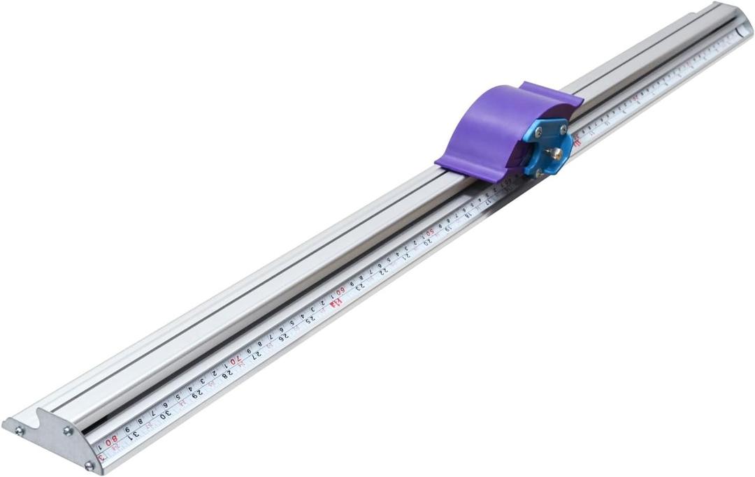 27 1/2" Manual Paper Cutter with Dual Measurement Ruler, Sliding Trimmer for Foam Board, Photos, PVC Film & PET Sheets, 30 Spare Blades Included