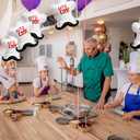 4pcs Little Chef Hat balloons/cookie chef cap balloons/baking party/cooking birthday party decoration/cooking class decoration/BBQ party decor