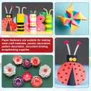 3 x 150pcs Metal Paper Clips for Crafts, 0.31x0.67in Mix-Color Paper Fasteners Round Head Split Pins Smooth Mini Brads for DIY Scrapbooks Cards Photo Walls