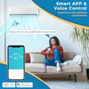  18K BTU Dual 2 Zone Mini Split AC/Heating System, 22 SEER2 12,000 + 12,000 BTU Wall Mount Ductless Inverter Air Conditioner, Pre-Charged, Compatible with Alexa(Greenforce Series) (2 Zone 12000 BTU+12000 BTU)