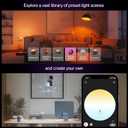 Philips Hue Smart LED A19 Bulb, 1 Pack, White & Color Ambiance, E27 Base, 9.5W, Full Spectrum Light 1000K-20000K, 1100 Lumens, Dimmable LED Bulbs, Works with Alexa, Google,& Apple Home