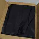 sancua Round Tablecloth - 60 Inch (Fits 20-48 Inch Tables), Water Resistant Spill Proof Washable Polyester Table Cloth Decorative Fabric Table Cover for Dining, Buffet Parties and Camping, Black