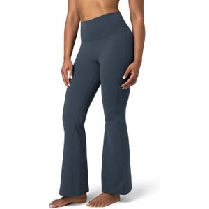 Colorfulkoala Women's Dreamlux Workout Flare Leggings High Waisted Wide Leg Bootcut Yoga Pants 29.5" / 31.5" Inseam (Blue, M)
