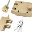 MY MIRONEY Jimmy Proof Deadbolt Lock Heavy Duty Safety Single Cylinder Locking Deadbolt with Keys