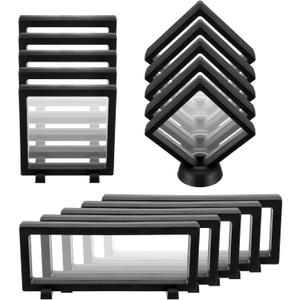 Kifmurase 15 PCS 3D Floating Display Case Challenge Coin Display Stand Holder Floating Frames Transparent PE Jewelry Storage Box Suspension Frames for Medal Specimen Medallions (3 Style)