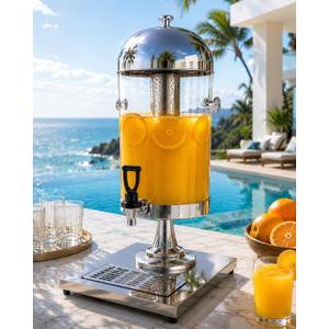 2.2 Gallon Drink Dispensers for parties with Thick Stainless Steel Base