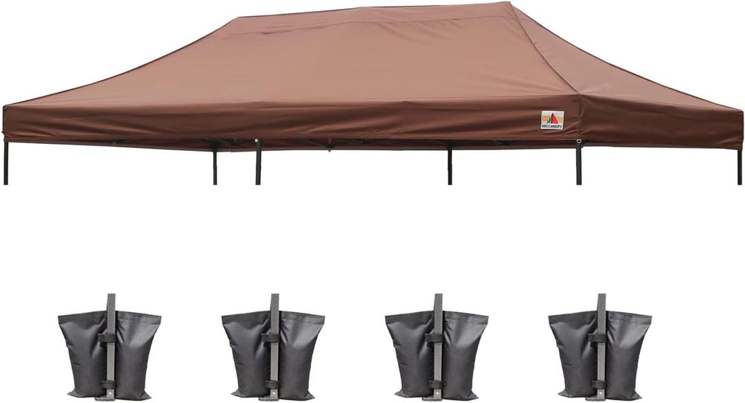 ABCCANOPY Replacement Canopy Top for Pop Up Canopy Tent (10x20, Brown)