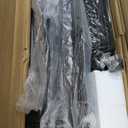 WLIVE Black Dresser TV Stand for 45, 50, 55 inch TV, Entertainment Center with LED Lights & Charging Station, Chest of drawers with 9 Fabric Drawers and Open Shelves for Living Room, Hallway, Wood Top