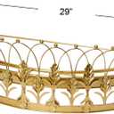 Creative Co-Op Decorative Metal Curtain or Canopy Crown, Gold Finish