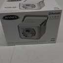 Jensen FM Stereo CD555 Bluetooth Boombox, Silver, 7.00 x 9.75 x 6.00 inches