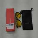 livho Trendy Polarized Aviator Sunglasses Women Men, Retro Sun Glasses for Women Men 2025, Oversized UV Protection Shades (Light Black/Yellow)