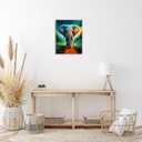 Jreiiolk Elephant Picture Wall Decor, African Animals Wall Art, Modern Contemporary Art Prints, Colorful Painting for Living Kids Room Bedroom Office Home Canvas Decorations (16 * 24inch)