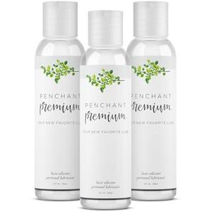 Penchant Organic Aloe Vera Lube - Personal Lubrification for Women and Men, Water Resistant Sex Lube, Natural Moisturizing Lubricant Gel for Couples, Made Without Paraben and Glycerin, 3 Pack, 24Fl Oz Total