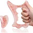 Body Gua Sha Tool - Resin Guasha Tool for Body Cellulite Remove Trigger Point Massage, Body Sculpting Tools Lymphatic Drainage Massager for Leg, Back, Neck (Pink)