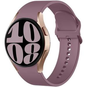 Pack of 2, Maledan No Gap Bands Compatible with Samsung Galaxy Watch 7 6 5 4 FE Band 40mm 44m, Galaxy Watch 5 Pro Band 45mm/Watch 6 4 Classic 43mm 47mm 46mm 42mm, 20mm Soft Silicone Sport Wristbands Women Men