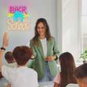 LUCUNSTAR Back to School Neon Sign Neon Signs for Wall Decor School Classroom Decor Neon Book Light Sign for Classroom with Dimmable Switches for Classroom Decor