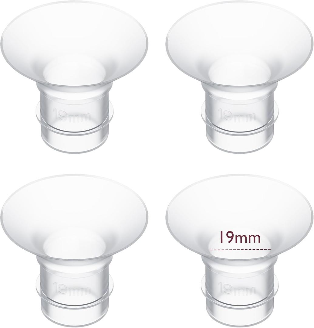 Momcozy 19mm 4Count Flange Insert Compatible with 24mm Flange/Shield of Most Pumps