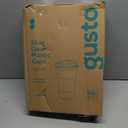 GUSTO Clear Plastic Cups with Lids [24 oz - 100 Count - Disposable Iced Coffee Drink Cups with Strawless Sip Lids for Smoothies, Juices, and More - (Formerly Comfy Package)