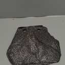 Women's Evening Bag- Upgraded Size Full Rhinestones Bucket Bag Shining Bag Shoulder Bag for Party Wedding Date Night (Large (7.9''x7.9x5.1''), Black)