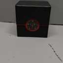 Kabinka Commander Deck Box for MTG with Dice Tray, Holds 100 Double-Sleeved Cards,Card Deck Box with Metal Emblem for TCG/PTCG, Cards Storage Case with 35PT Magnetic Card Holder (Black& Red, Lotus)