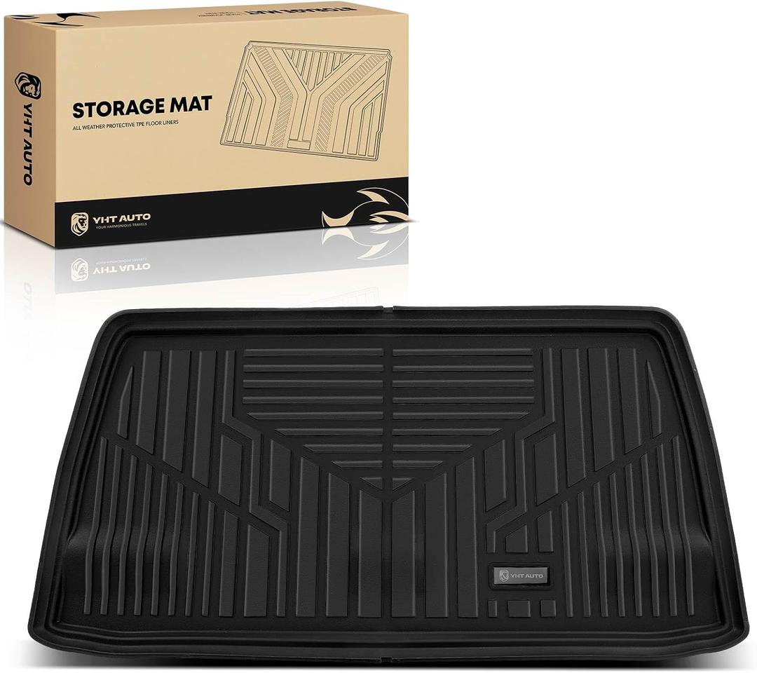 YHTAUTO Trunk Mat Compatible with Honda Odyssey 2018-2026, TPE Floor Liners All-Weather Protection Custom Fit, Cargo Mat Trunk Mat, Black