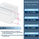 Window Air Conditioner Side Panel with Frame,AC Insulation Side Panels Curtain Kit,Fits for Most 10000BTU Window AC Units