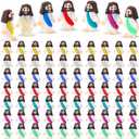 Bememo 100 Pcs Jesus Toys Original Design Mini Rubber Little Jesus Figurine to Hide and Seek Religious Party Favors Sunday School Craft Baptism Gifts for Easter Egg Stuffers(Multicolor)