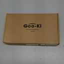 Goo-Ki Low Profile Champagne Bronze Cabinet Pulls, Double Hole Centers (3.8''/5') Zinc Alloy Handle for Drawer Cupboard Wardrobe,6 Packed