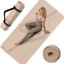 Yoga Mat High Density Exercise Mat, 76"x32"x0.27"Thick Wide & Large Yoga Mat for Women Men, Professional POE Workout Mat for Yoga, Pilates, Fitness & Stretching