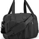 Nixjoro Small Duffle Bag 40x30x15 cm Personal Item Bag Gym Bag with Wet Pocket 16x12x6 inch Carry on Duffel Bag,Black