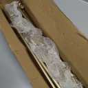 EXCLUSIVE HOME Topper Double Curtain Rod and Finial Set, Gold, 66"-120"