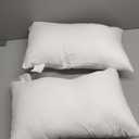 2 White Pillows 10"x18"