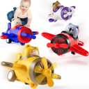 Airplane Toys for Toddlers 1-3: Press and Go Cars Toys for 1 2 Year Old Boy - Christmas Birthday Gifts for 1 2 3 Year Old Boys Girls Toddler Toys Age 1-2