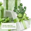 6PC Set Green Christmas Tree Decoration Sequins Ball Curly Pick, Christmas Tree Decorations Christmas Tree Topper Star Home Office Perfect Party Decorations Gifts (14.5"H)