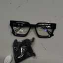 livho Oversized Eyewear Frame for Woman and Men - Rectangle Fashion Glasses for Computer, Chic Preppy Frame 