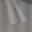 Retisee 2 Pcs 24" Under Cabinet Light Cover Replacement White Ribbed Acrylic Lens Diffuser Low Profile for Under Counter Fluorescent Light Fixture Kitchen Bathroom Vanity, 2-3/4"W x 1-3/8"H(Curved)