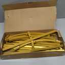 Wedding Arch Backdrop Stand 7.2FT,6FT Gold Metal Arch Stand Set