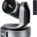 4K Conference Room Camera,PTZ Camera 20X Optical Zoom with IP/USB3.0/HDMI/RS232/RS485 for IP Live Streaming Video Conference and Church Education