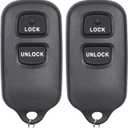 Key Fob Keyless Entry Remote Compatible with Toyota Tundra丨 Highlander丨 Rav4丨 FJ Cruiser丨 Celica丨 Echo丨 Prius丨 Yaris丨Scion xA xB Key Replacement HYQ12BBX 12BAN/ 1512Y- 3 Buttons, 2-Pack