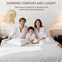TWK 1200 Thread Count 100% Egyptian Cotton Sheets Bed Set,Thickness,Long-Lasting Durability,Resists Pilling,Deep Pocket Up to 18",with a Laundry Bag (White, King)