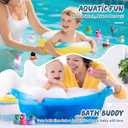 12 Rubber Ducks, Toddler Bath Toys, No-Hole Bathtub Toys for Baby Pool Toys for 18+ Months Girls Boys